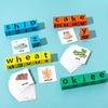 Word Spelling Game Wooden Alphabets Learning Toy Premium Wood Birthday Xmas Present