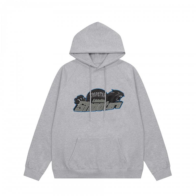 Unisex Oversized Hooded Sweatshirt With Embroidered Tiger Head Design Soft Fleece Warm Winter Casual Pullover Men Women