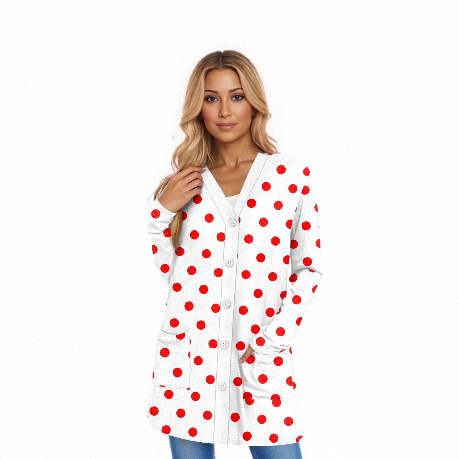 

Женский кардиган с длинным рукавом, повседневная куртка с карманами, топ XXL красный