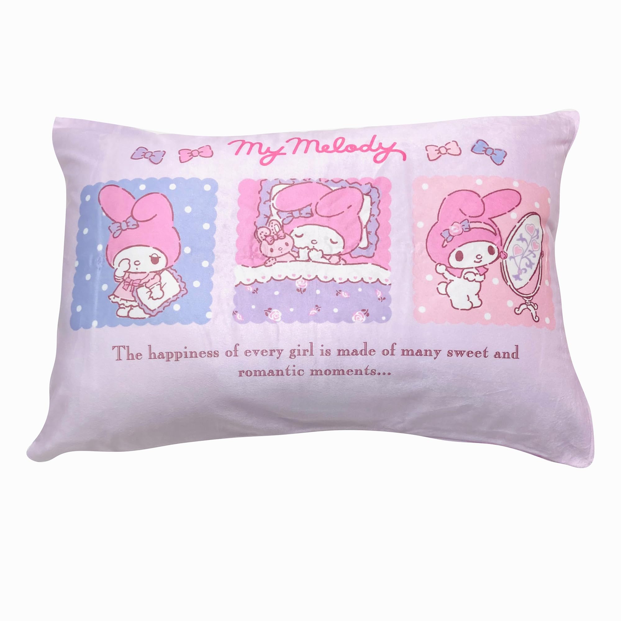 

MORIPiLO My Melody Pillowcase, Sanrio Characters, 43x63cm, Smooth Microfiber, Washable, Cute, Unisex, Pink, Makura no Morishita, 415791