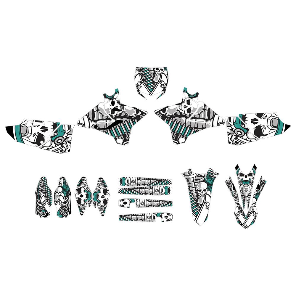 

Waterproof Body Stickers for Yamaha YZ125-250 Off-road Motorcycles (2015-2021) Thick - 29mil