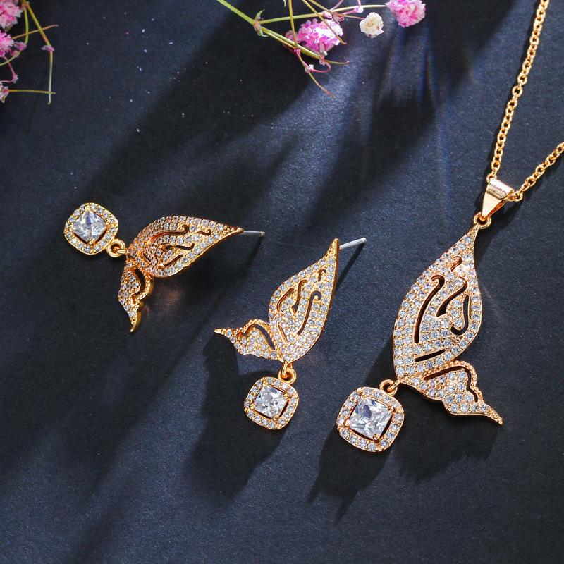 Ohrringe, Stil Zirkon Schmetterling Stecker