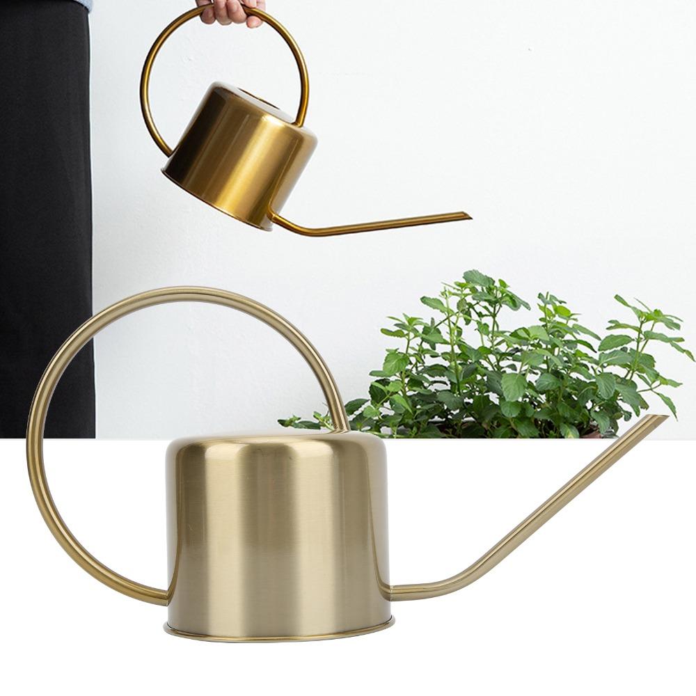 Long Spout Watering Can Gold Plant Watering Can Durable Decorative Watering Can  For House Plants