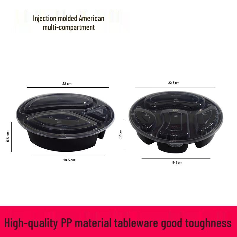 

Disposable Oval Meal Prep Containers with Lids