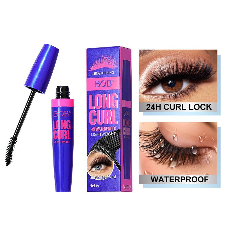 BOB dense curl mascara waterproof and long-lasting non-smudging eyelash setting enlarged eye beauty 6G