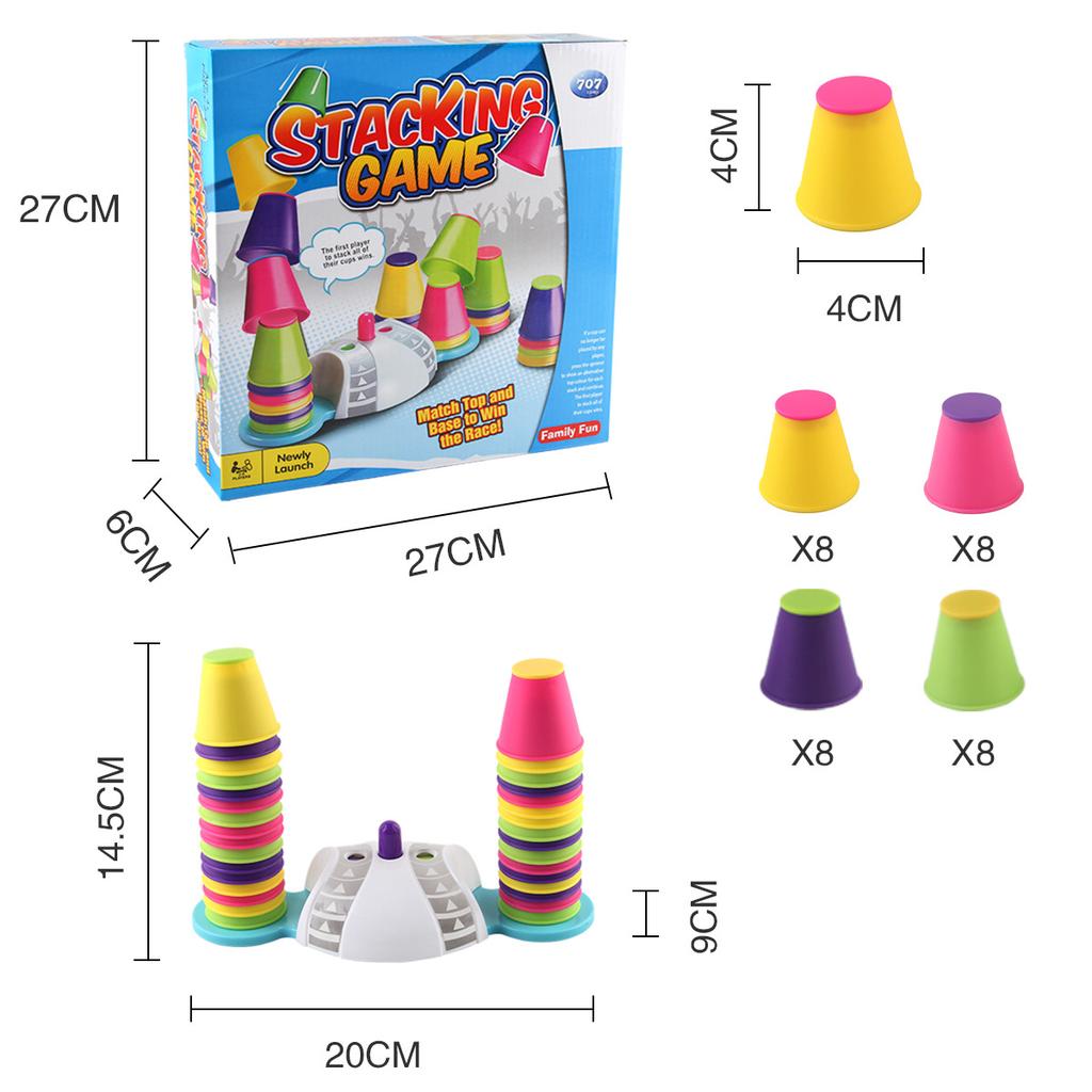 Cup Stacking Hand Speed Competitive Competition Training Intellectual Development Early Education Educational Toy Board Games Parent-Child Interaction