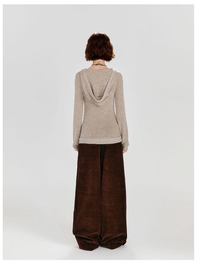 American Chic Slim-Fit Long-Sleeve Little Dog Hoodie for Women - Early Autumn Design