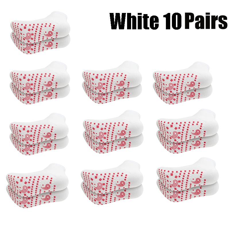 1/5pairs Tourmaline Self-Heating Socks Winter Warm Thermal Health Care Socks Slimming Health Short Sock Magnetic Therapy Sock