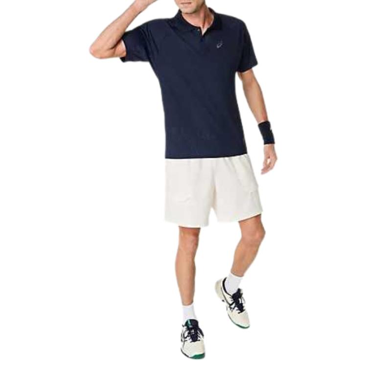 Asics Match Actibreeze Comfortable Versatile Trendy Fashion Short Sleeve Polo Shirt Men Tops 2041A365-400