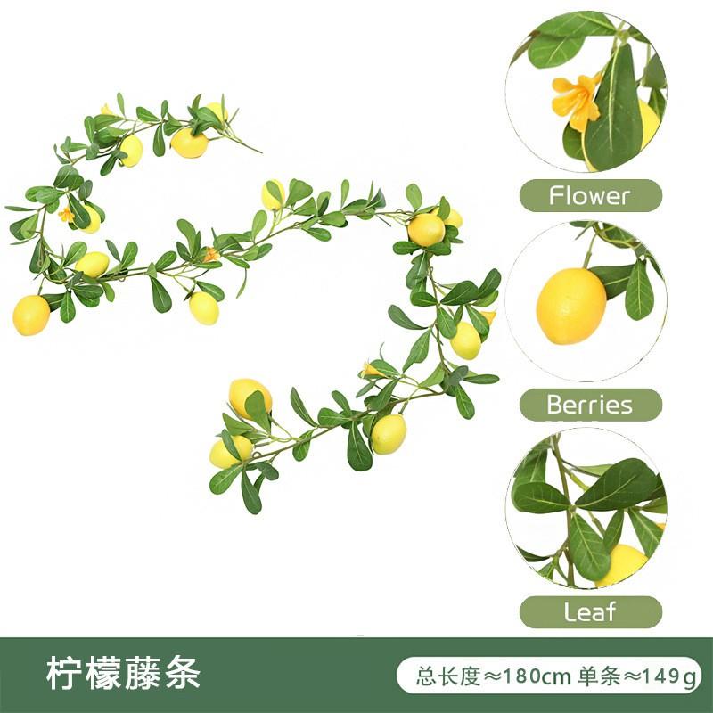 Artificial Lemon Vine Decor Home Dining Table Wedding Party Centerpiece PE Simulation