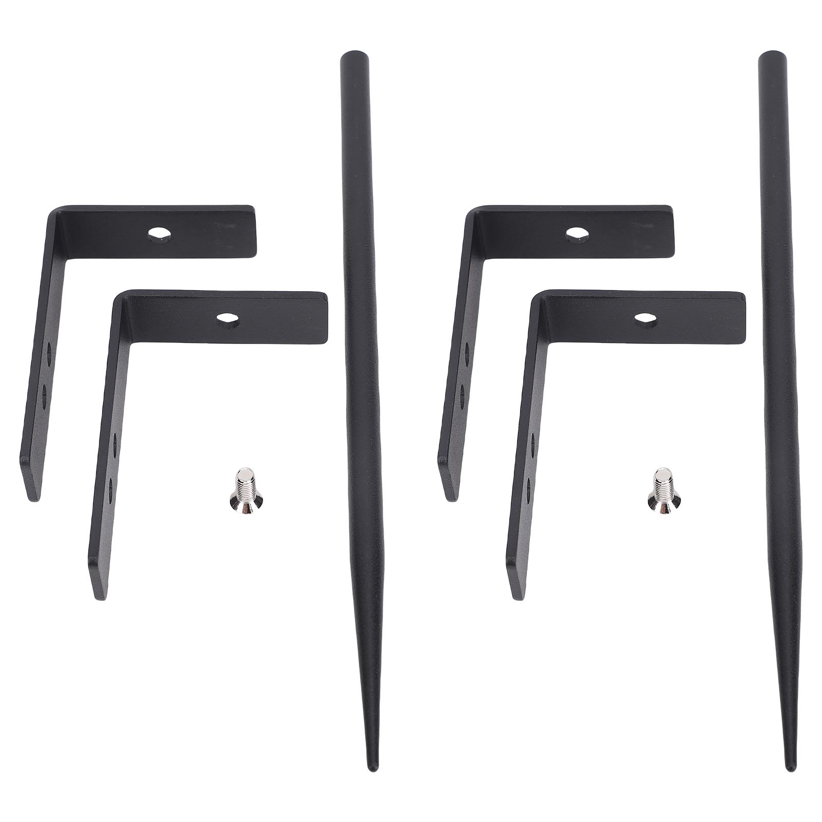 Konnwei 2Pcs Rainwater Downspout Bracket Adjustable Iron Weather Proof Rainwater Downspout Extension Anchor For Pipe Support