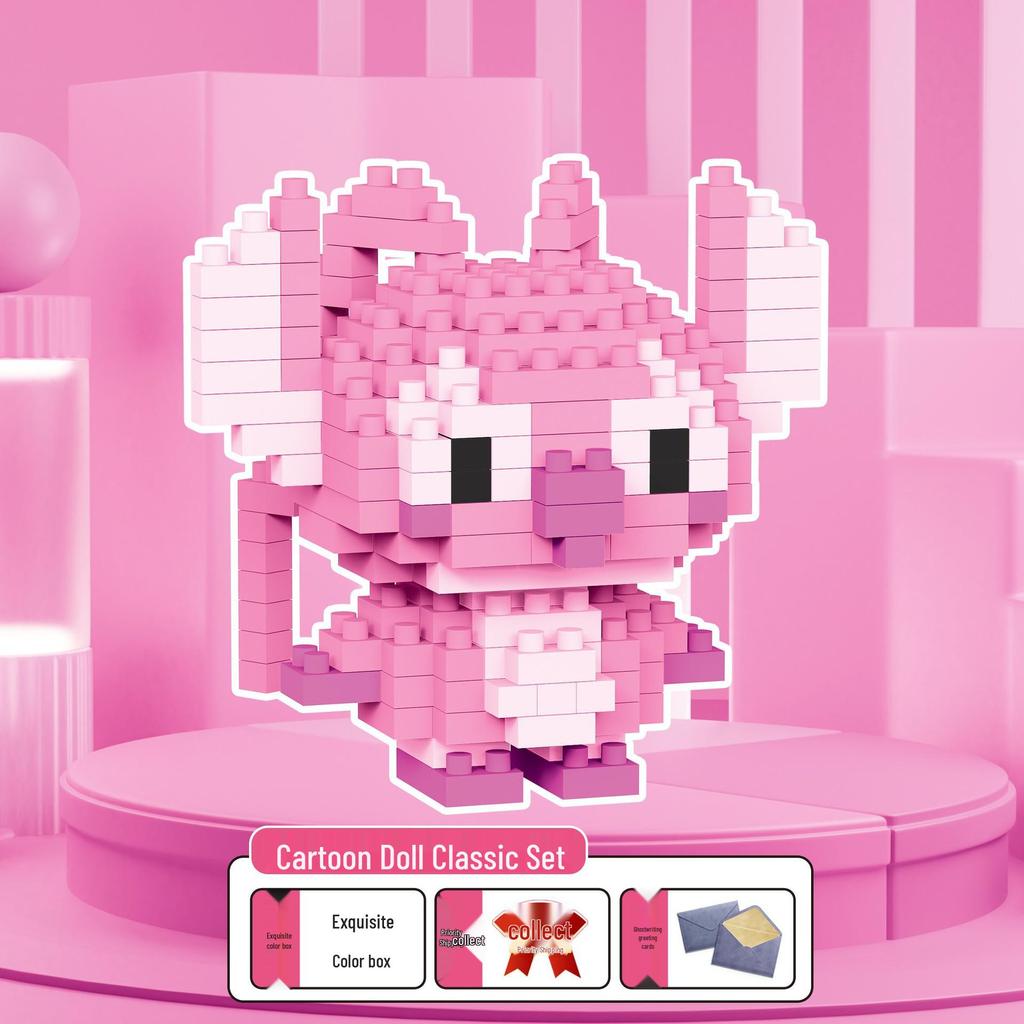 Figuras de Desenho Animado de Micro Partículas Compatíveis com LEGO - Brinquedo de Montagem Educacional para Crianças Caixa Surpresa Ornamentos