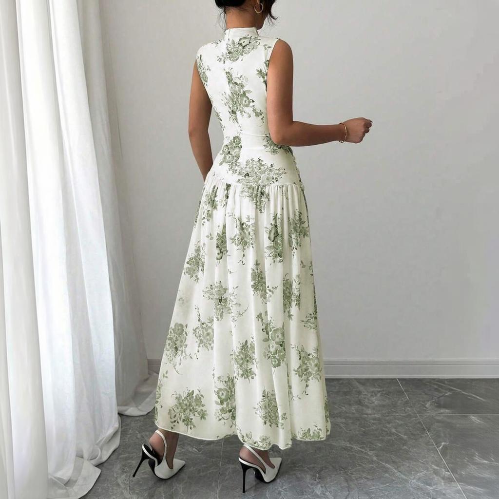 Sleeveless Maternity Maxi Dress Wrap Nursing Pregnancy Dress for Photoshoot Baby Shower Long Waist Outfit 2026
