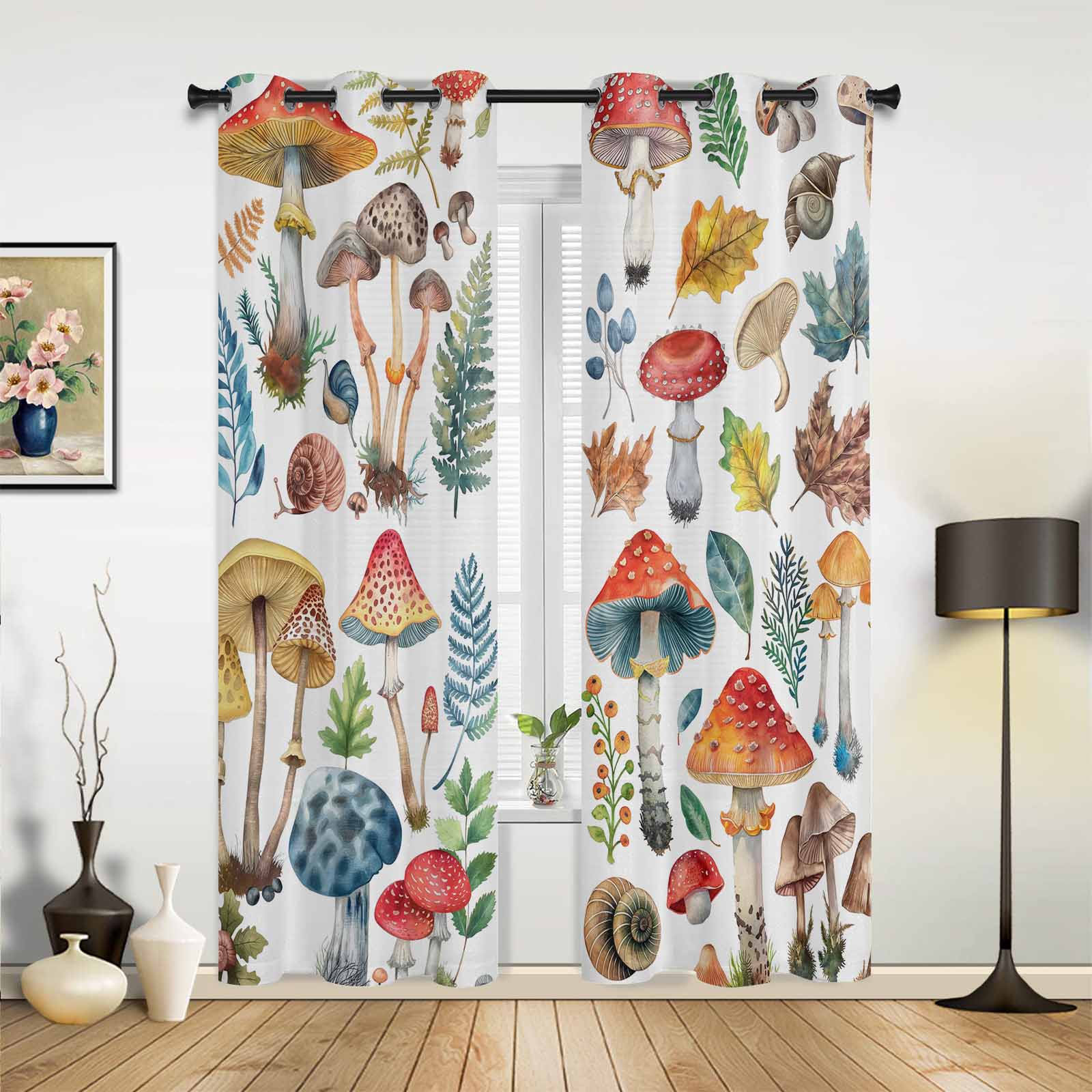 Ферма Осень Голубое Небо Белые Облака Деревья Деревенские Оконные Шторы Живописные Шторы — фото 16