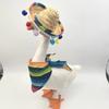 Headband Mexican Porch Goose Outfits Non-slip Mini Sombrero Pet Hat Scarf Multicolor Mexican Style Porch Goose Decoration Set