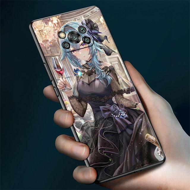 Case For Xiaomi Mi Poco X3 NFC X4 Pro F3 M3 C40 F4 GT M5 M4 F1 11 Lite 11T 10T 9T Silicone Phone Cover Genshin Impact Girl Funda