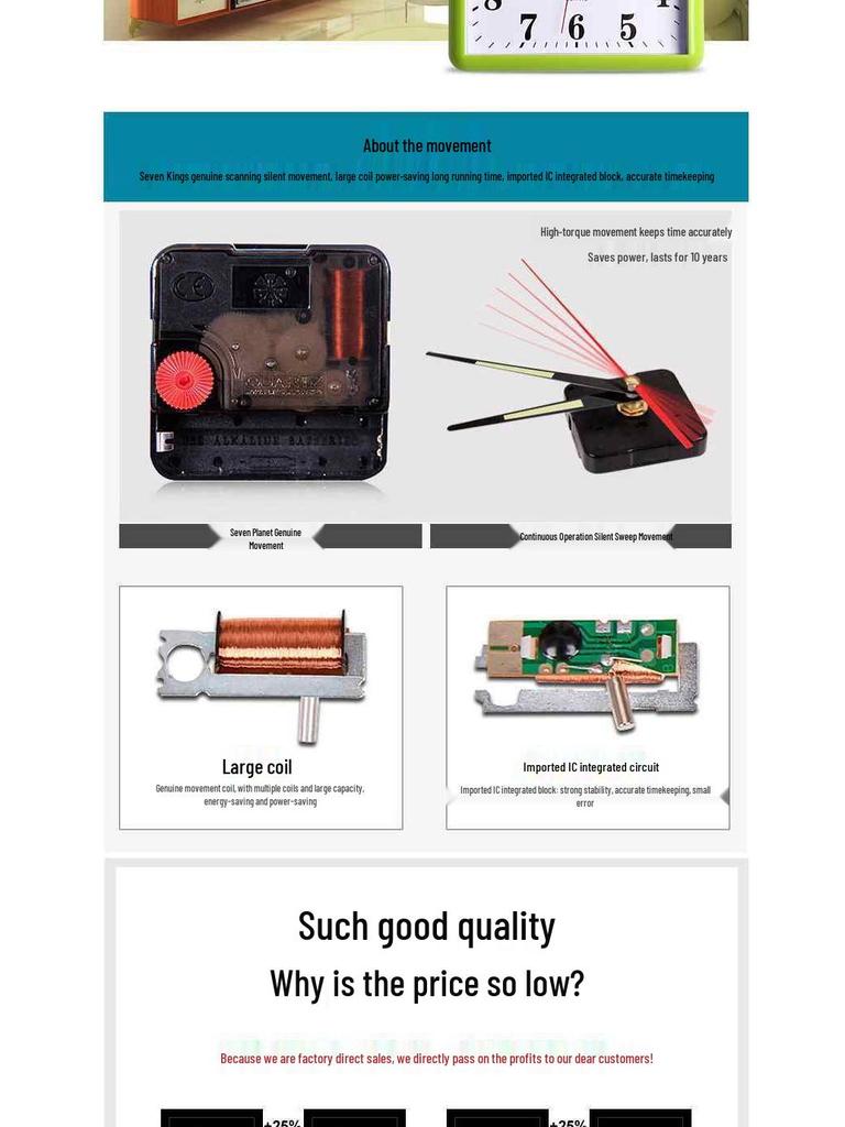 Silent Square Quartz Wall Clock with Perpetual Calendar - Creative, Fashionable Art Design for Living Room