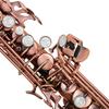 Soprano Saxophone Straight Bb Soprano Sax Set Brass Body Woodwind Instrument With Case Cleaning Cloth Reed Straps Accessories