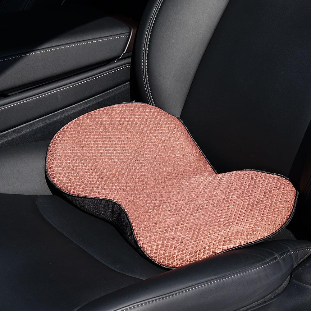 2 In 1 Car Seat Cushion Memory Foam Small Waist Pillow Cushion Breathable Car Increase Accessories Health Hip Protection Cushion