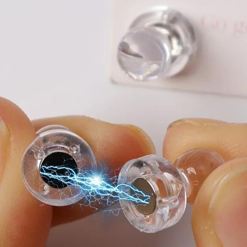 50/10 pz Puntina Magnetica Trasparente Magnete Forte Puntina a Pressione Ventosa per Frigorifero Lavagna Ufficio Casa Puntina a Pressione al Neodimio