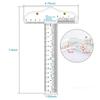 6 Inches Acrylic Clear T-Square Ruler for Crafting Drafting Layout Work Art Framing &Drafting Scrapbooking Crafting Tool