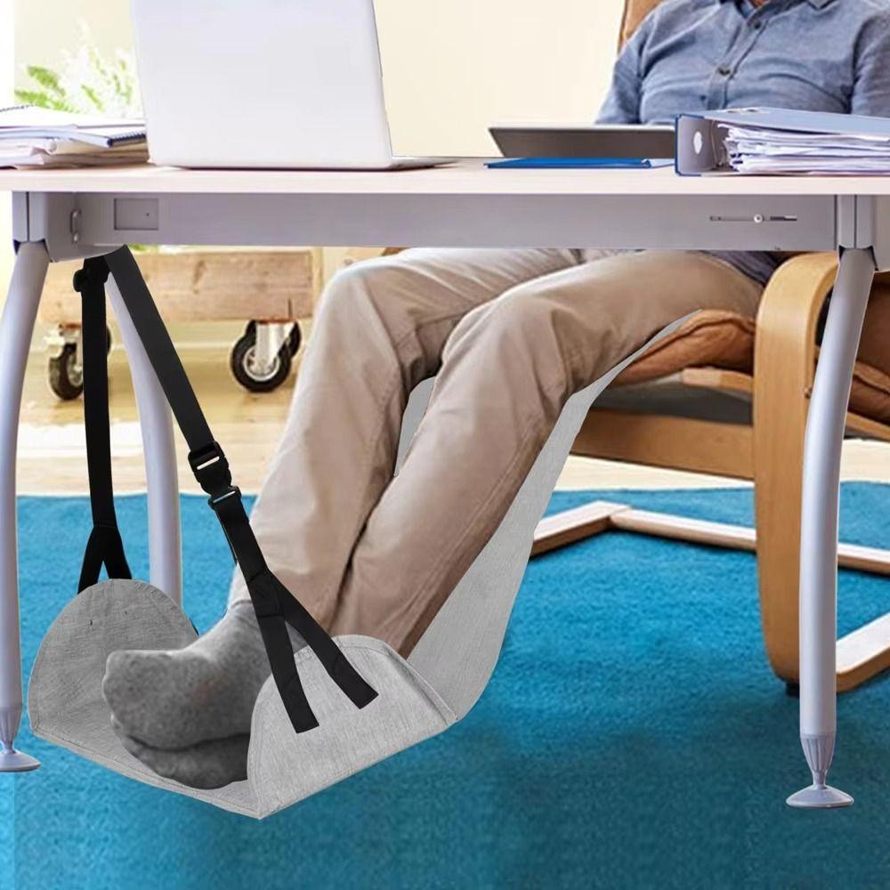 Comfortable Airplane Foot Hammock Adjustable Strap Car Foot Sling  Long Distance