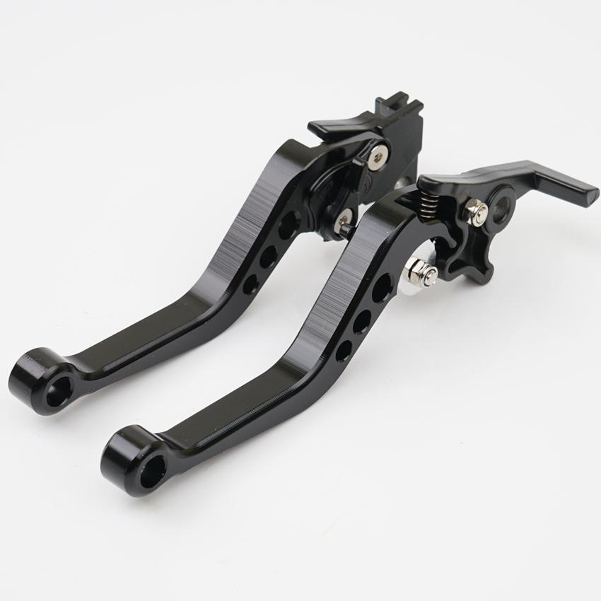 

Универсальные рычаги тормоза мотоцикла Аксессуары для мотоцикла Модифицированный регулируемый рычаг звукового сигнала GY6 чёрный