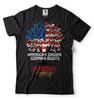 American German Roots Heritage Germany USA Tee Shirt Nationality Country Tee