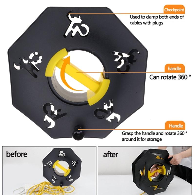 Convenient Cable Collection Disk Efficient Cable Management Tool Easy to Use
