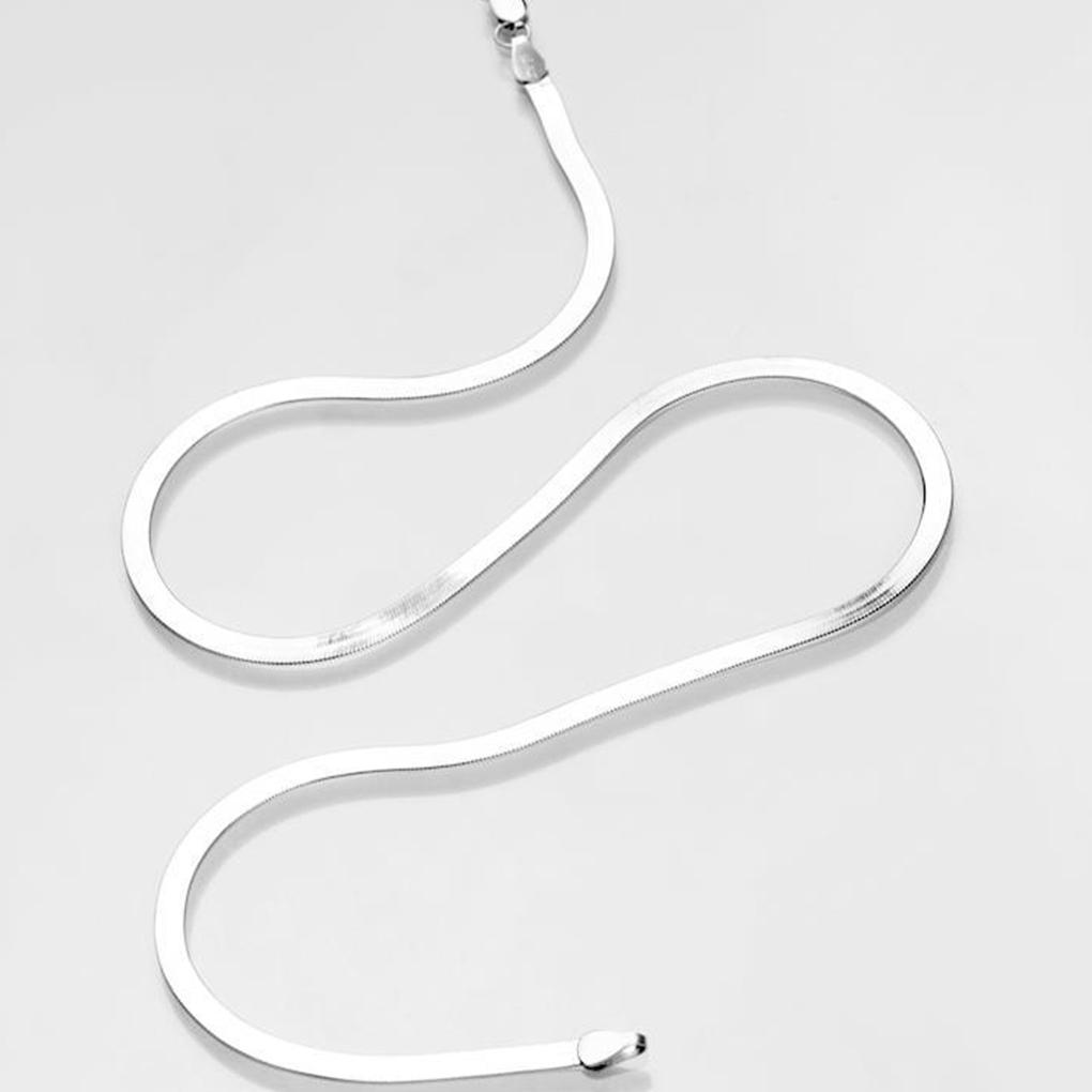 Metal Necklace Neck Pendent Fashion Jewelry Fine Workmanship Sterling Snake Chain Smooth Surface Man Accessory