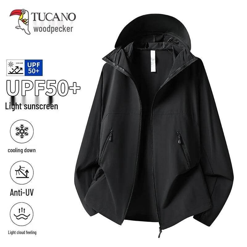 TUCANO Men s Ice Silk UV Protection Sun Hoodie L