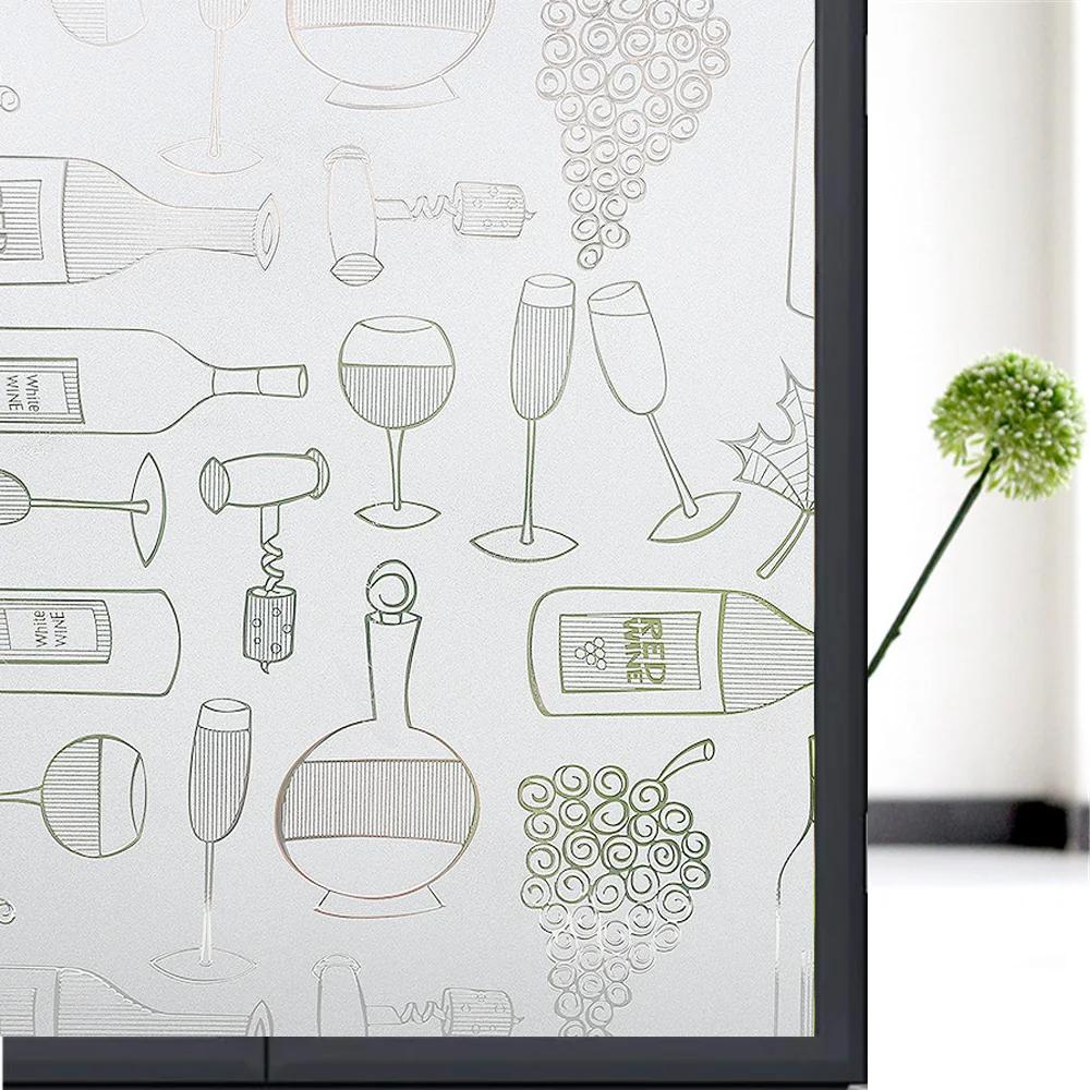 2 Metre Matte Stripe Window Film Stained Glass Decorative Uv Sticker Privacy  Frosted Self Adhesive Film Window Decal for Glass