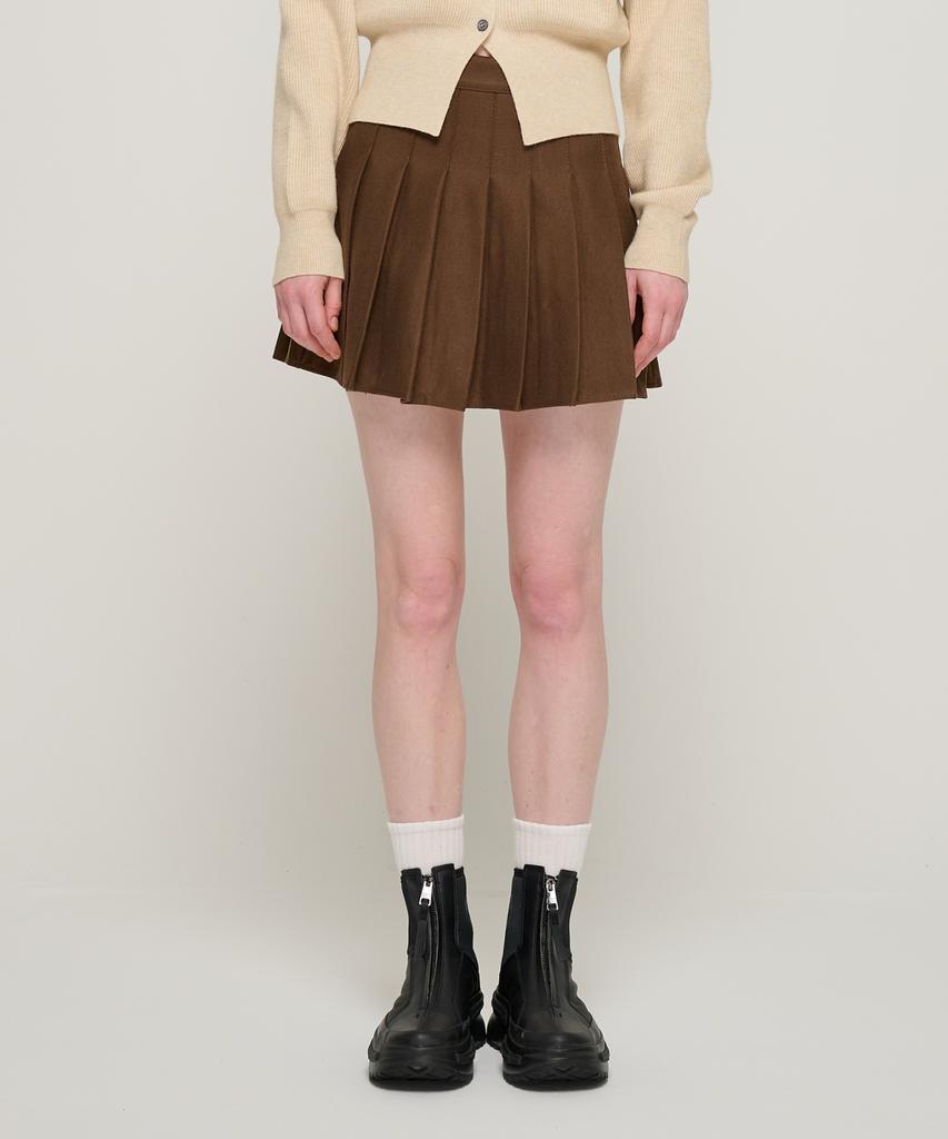 Road Road Women'S Daily Pleated Tennis Skirt (Brown)