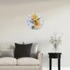 Retro Silent Wall Clock Modern Hanging Wall Decor Clocks Sunflower Clock  Living Room