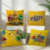 MMs Chocolate Candy Meme  Cushion Cover Pillow Cover Decor Pillowcase Printed Cushion Case for Couch