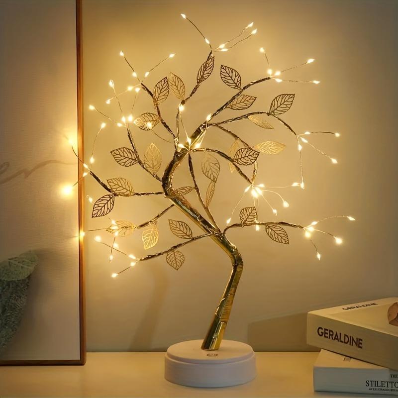 1PC Desktop Bonsai Branch Light, 72 LED Cord Lights with Touch Switch, for Bedroom, Desktop