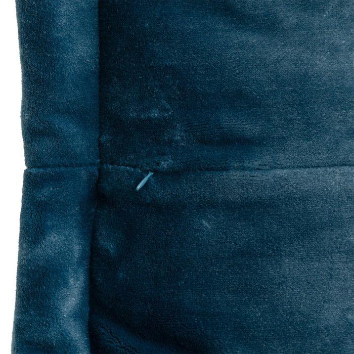 Coussin "Cuddly" 38 x 58 cm et 53 x 53 cm flanelle 550 g - Cuddly Bleu Egéen - Coussin 38 x 58 cm