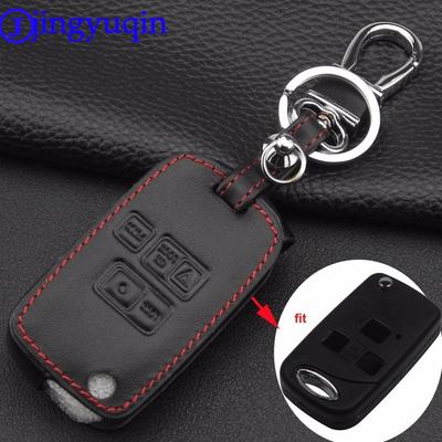 Jingyuqin Leather Key Case For TOYOTA FJ/LAND Cruise Camry Yaris Avensis For RX300/350/400h SC430 GX470 LS400 GS300 ES330 LX470