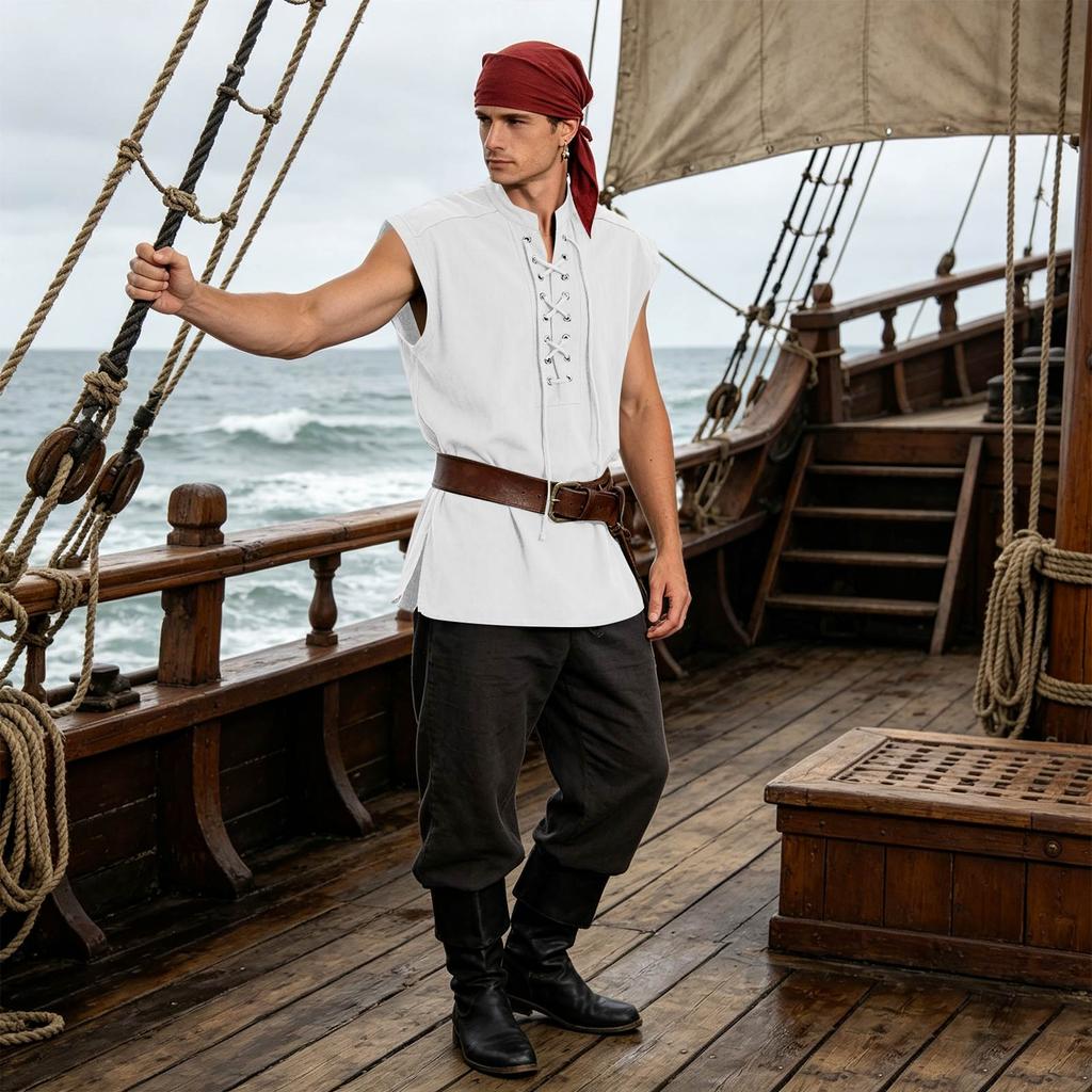 Men's Retro Vest for Costume and Casual Wear
