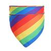 Buntes Regenbogen-Haargummi Modischer Haarreif Hundebandanas Schal Gestreifte Haarverzierung Regenbogen-Turban Haarband Für den Pride Month