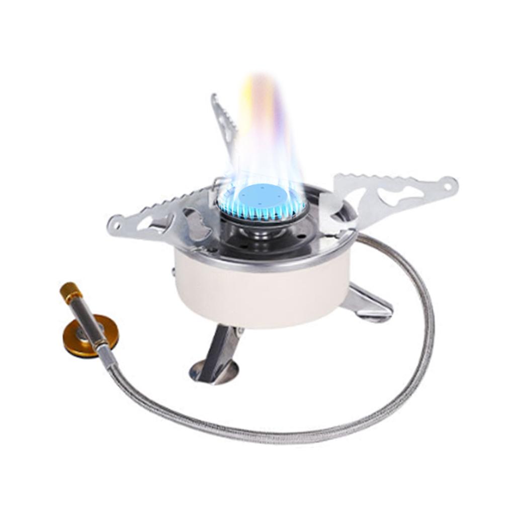 Portable Backpacking Stove Mini Camping Wind Proof Gas Stove Furnaces Foldable Burners for Outdoor Camping Hiking Picnic