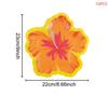 Hibiscus Flower Shaped Paper Plates Hawaiian Luau Tropical Party Supplies Disposable Dessert Tableware For Summer Birthday