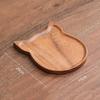 Cartoon Squirrel Wooden Snack Tray Creative Walnut Wood Tea Tray Desktop Storage Container Pinecone Trays Decorative