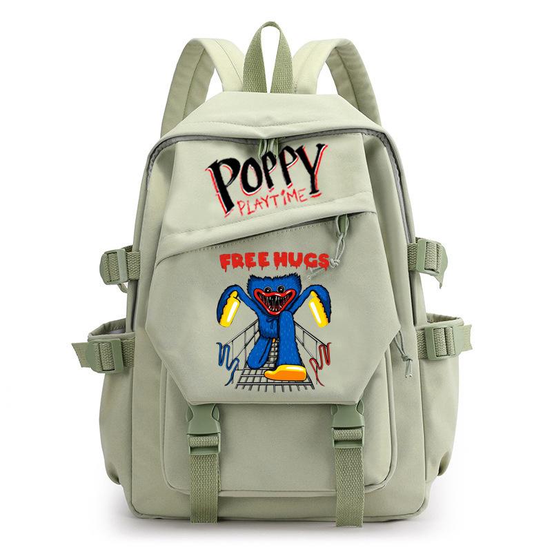 Poppy Waterproof Women's Backpack Girl Schoolbag Large Capacity Travel Leisure Shoulder Bag