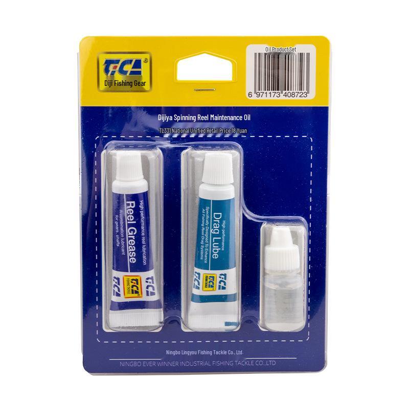 TICA Reel Maintenance & Gear Lubricant Oil Set for Baitcasting & Spinning Reels
