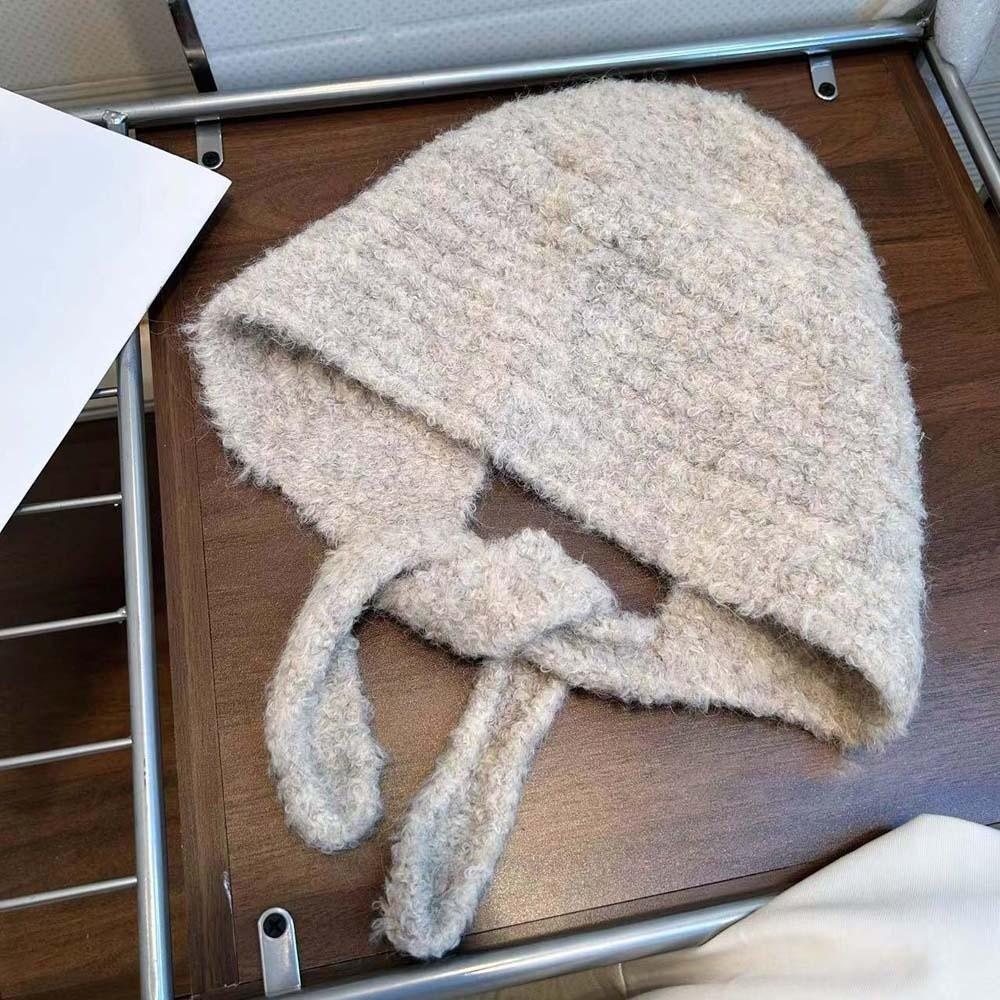 Soft Neck Collar Beanies Cap Acrylic Fibers Winter Neckerchief Hat Fashion Knitted Hooded Cap Men