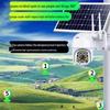 P4G Solar-Powered 360° Surveillance Camera: No Power/Network Required, HD, Remote Mobile Monitoring