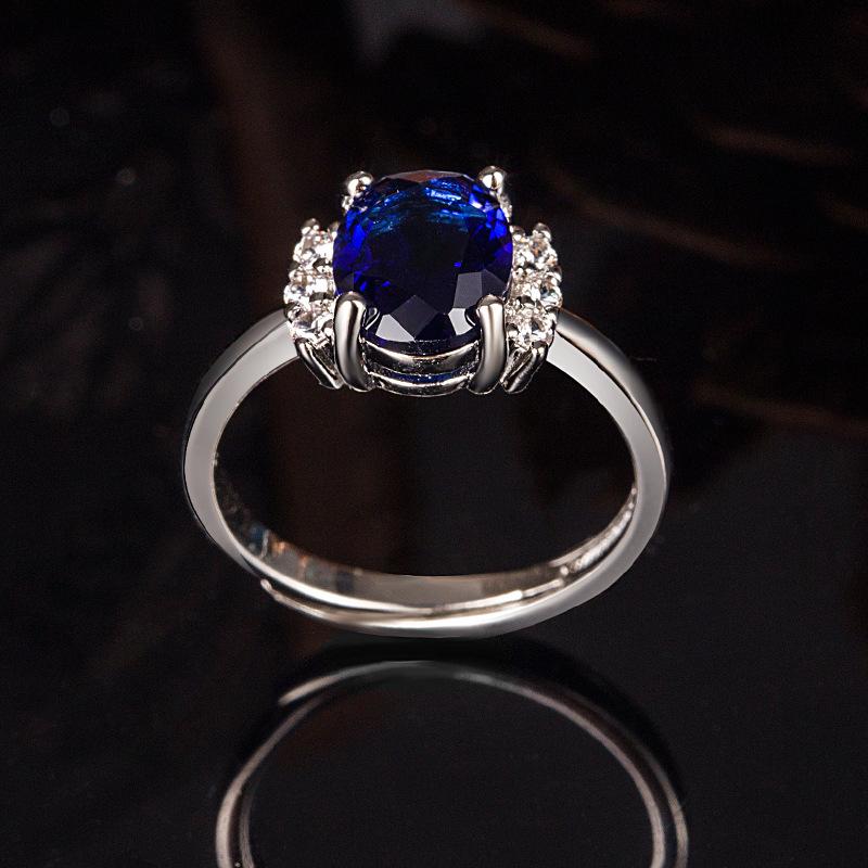 Lindon Classic Copper Alloy Zircon Ring Ladies Jewelry Wedding Promise Party Gift