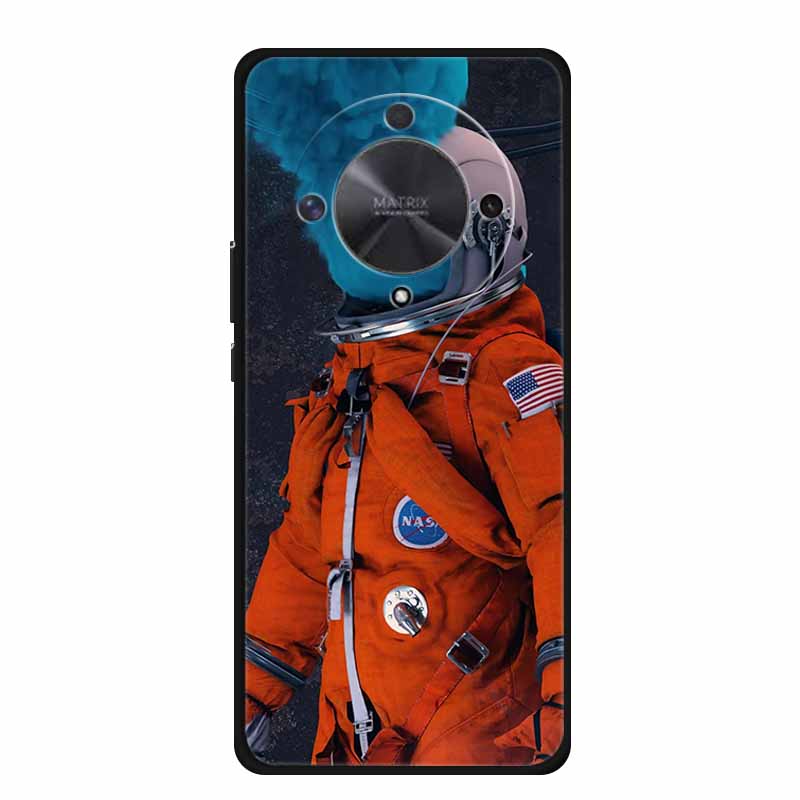 Gift Phone Cases for Honor X9a TPU Soft Silicone Back Cover for Huawei Honor X9 X 9A Funda Honor X9b X 9 a b Coque Spaceman Moon