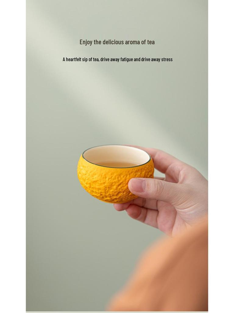 Great Luck Prosperity Travel Tea Set: Single Portable Quick Cup for Outdoor, Camping, or Workstation Use.